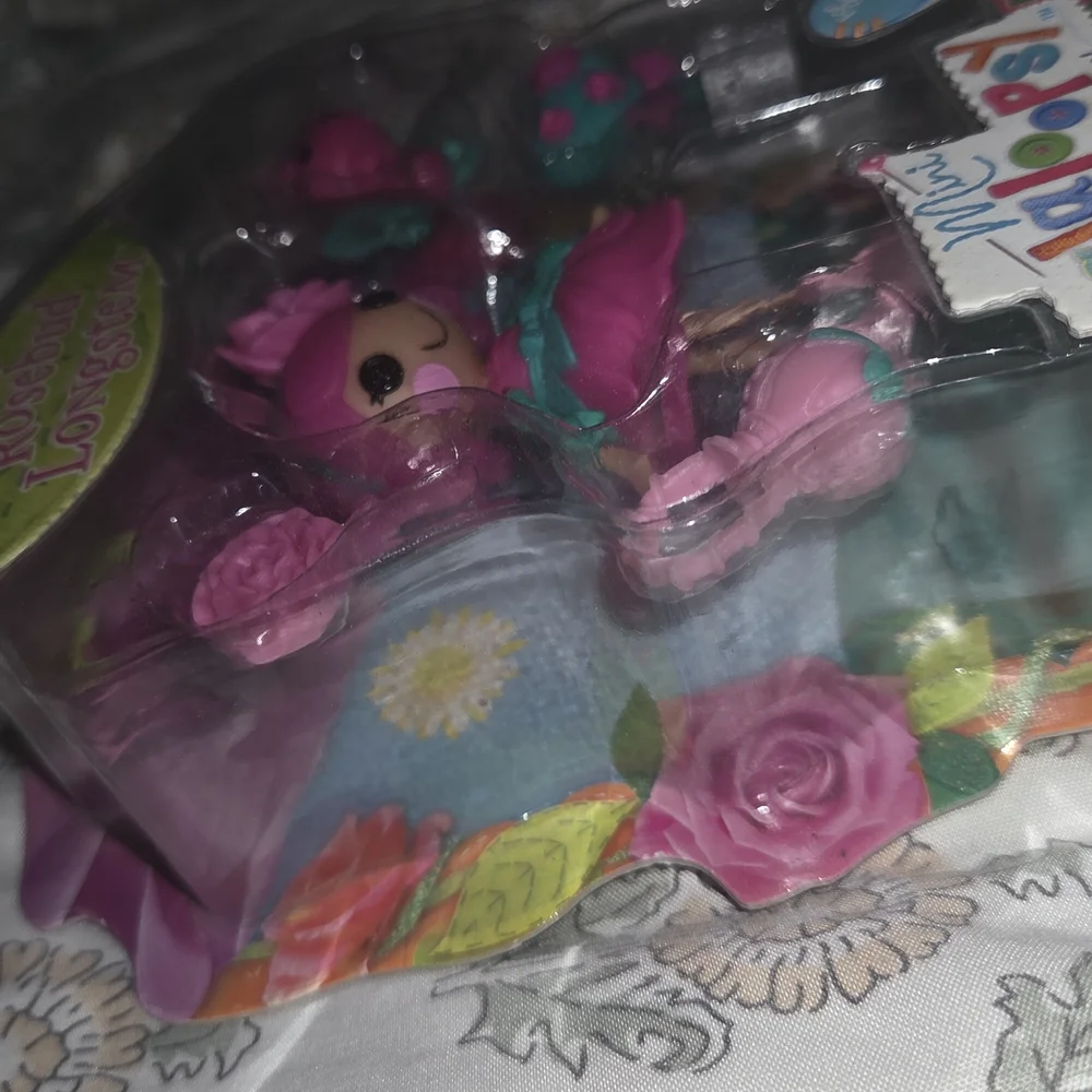 Mini Lalaloopsy Rosebud Longstem Doll - Pink and Green